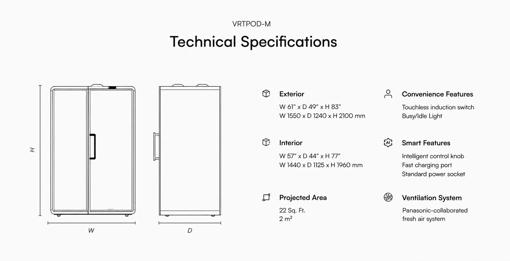 VRT M Technical Specifications